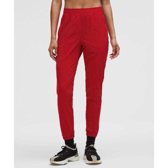 Lululemon Adapted State High-Rise Jogger Full Length Dark Red Fast-Drying - Picture 1 of 4